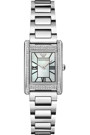 Emporio Armani Hodinky Genni AR11625 Stříbrná