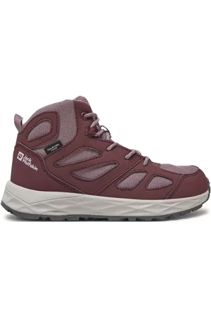 Jack Wolfskin Trekingová obuv Woodland 2 Texapore Mid K 4059831 Fialová