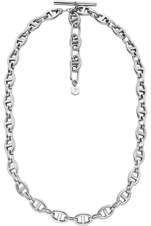 Fossil Náhrdelník Heritage D-Link JA7242040 Stříbrná
