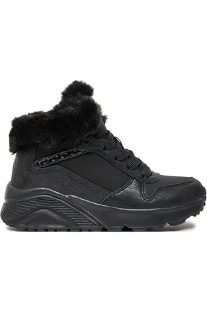 Skechers Polokozačky Uno Lite - Comfurt Collar 310396L/BBK