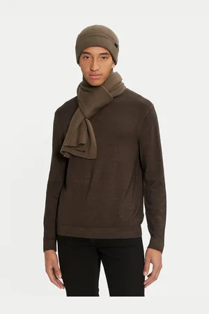 JACK & JONES Sada čepice a šál 12163827 Zelená
