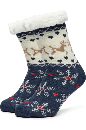 ONLY Dámské klasické ponožky Christmas 15304957 Tmavomodrá