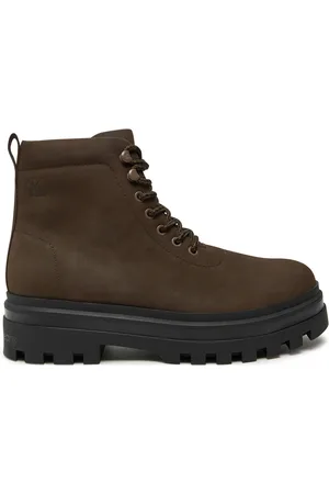 Calvin Klein Turistická obuv Lugged Laceup Boot Oxf Hiking Nb YM0YM01076