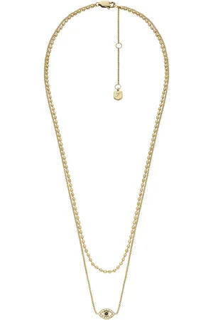 Fossil Náhrdelník Sutton Evil Eye JF04792710 Zlatá