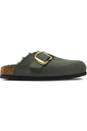Birkenstock Nazouváky Boston Bb Shearling Leoi 1028061 Zelená