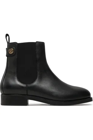 Tommy Hilfiger Kotníková obuv s elastickým prvkem Th Stud Leather Low Chelsea FW0FW08184