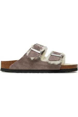 Birkenstock Nazouváky Arizona Shearling Leve 1028062 Fialová