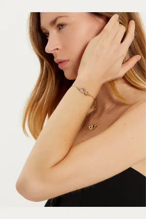 Tory Burch Náhrdelník Interlocking Wishbone Pendant 161070 Zlatá