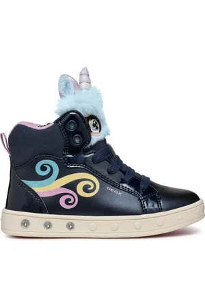 Geox Sneakersy J Skylin Girl J468WA 0NFBH C4243 M Tmavomodrá