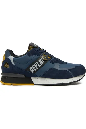Replay Sneakersy Adrien Shades Lace-Up GMS1D.000.C0054T Tmavomodrá