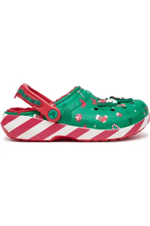 Crocs Nazouváky Classic Mickey Xmas Lined Clog 210813 Zelená