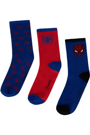 SPIDERMAN Sada 3 párů dětských vysokých ponožek ACCCS-AW24-224SPRMV-A