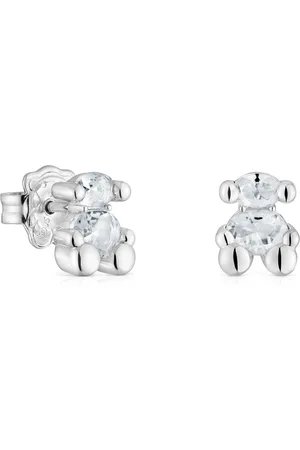TOUS Naušnice Color Bear 1004228300 Stříbrná