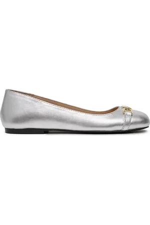 Moschino Baleríny JA11011G1MIF090B Stříbrná