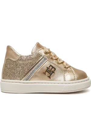 Tommy Hilfiger Sneakersy Sneaker Bassa Allacciata T1A9-33932-0829 M Zlatá