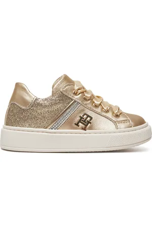 Tommy Hilfiger Sneakersy Sneaker Bassa Allacciata T1A9-33932-0829 S Zlatá