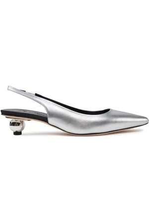 Max Mara Sandály Gallico 2515521034600 Stříbrná