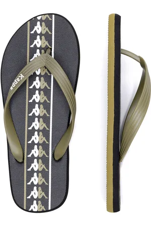 Kappa Žabky 371G1LW Green Military - Black - White