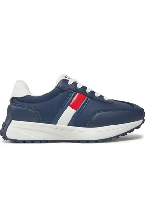 Tommy Hilfiger Sneakersy Flag Low Cut Lace-Up Sneaker T3X9-33877-1695 M Tmavomodrá