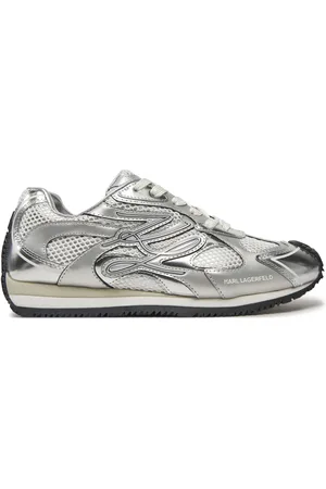 Karl Lagerfeld Sneakersy Velocette KL63925 Stříbrná