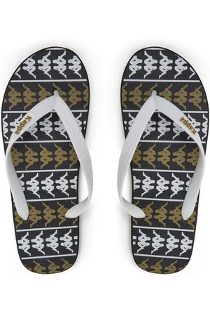 Kappa Žabky 371D2UW White - Black - Green Military