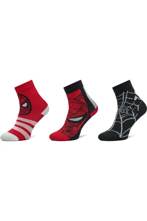 adidas Sada 3 párů dětských vysokých ponožek Marvel Spider-Man JG5787
