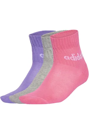 adidas Sada 3 párů dětských nízkých ponožek Kids Lin Ank 5P JF8541