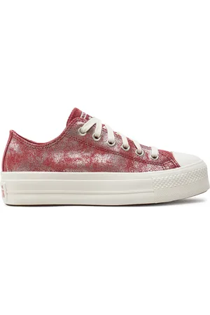 Converse Plátěnky Chuck Taylor All Star Lift Platform Suede Shimmer A11634C