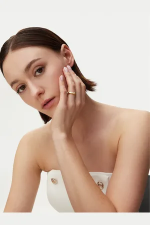 Guess Prstýnek JUBR051 65JW Zlatá