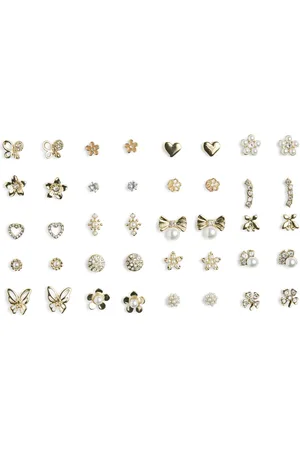 Pieces® Sada 20 párů náušnic Pclona Mega Pack Earrings D2d 17153167 Zlatá