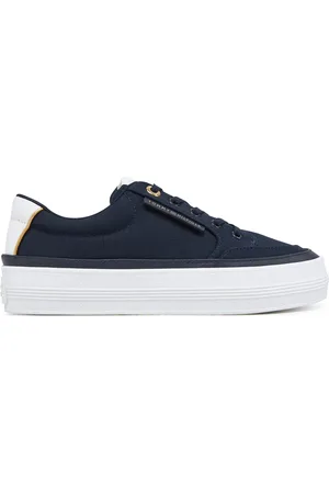 Tommy Hilfiger Sneakersy Essential Vulc Textile Sneaker FW0FW08323 Tmavomodrá