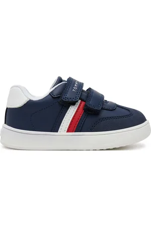 Tommy Hilfiger Sneakersy Stripes Low Cut Lace Velcro Sneaker T1X9-33840-1269 M Tmavomodrá