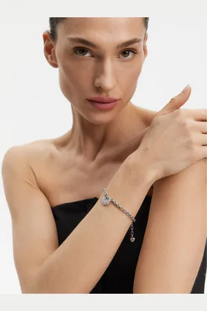 Guess Náramek JUBB05 214JW Stříbrná