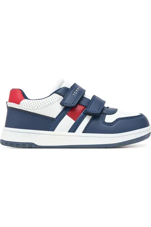 Tommy Hilfiger Sneakersy Flag Low Cut Velcro Sneaker T1X9-33841-1355X S Tmavomodrá