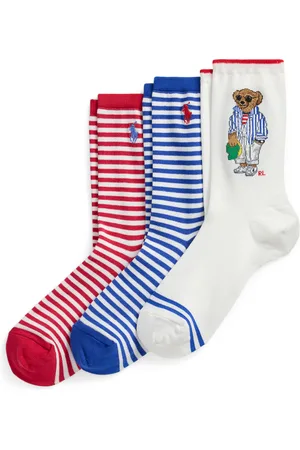 Ralph Lauren Sada 3 párů dámských vysokých ponožek 455972026001