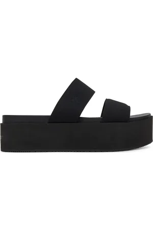 Calvin Klein Nazouváky Flatform Sandal Webbing In YW0YW01789