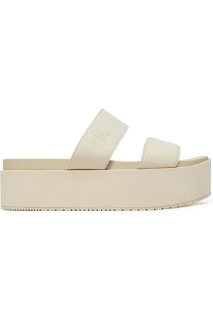 Calvin Klein Nazouváky Flatform Sandal Webbing In YW0YW01789
