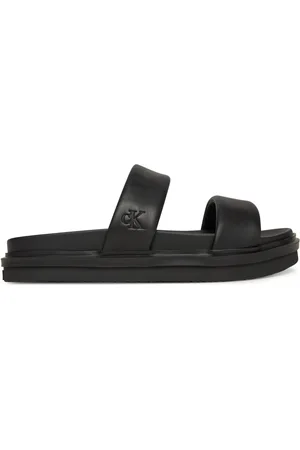 Calvin Klein Nazouváky Flat Molded Doublebar Sandal Lth YM0YM01226