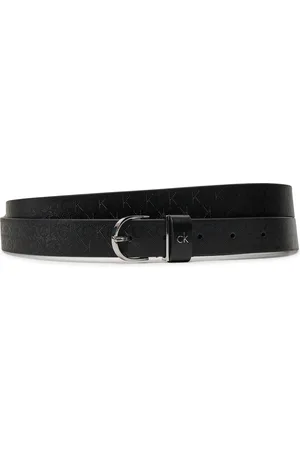 Calvin Klein Dámský pásek Ck Metal Round Buckle 2.5_Mono K60K613150