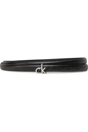 Calvin Klein Dámský pásek Ck Buckle Skinny Belt 1.5_Mono K60K612933