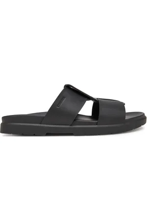 Calvin Klein Nazouváky Lug Sandal Double T Lth HM0HM01734