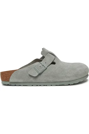 Birkenstock Nazouváky Boston zamsz 1029212 Zelená