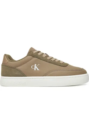 Calvin Klein Sneakersy Classic Cupsole Mg Canvas YM0YM01218 Zelená