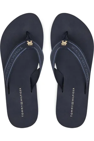 Tommy Hilfiger Žabky Hilfiger Webbing Beach Sandal FW0FW08515 Tmavomodrá