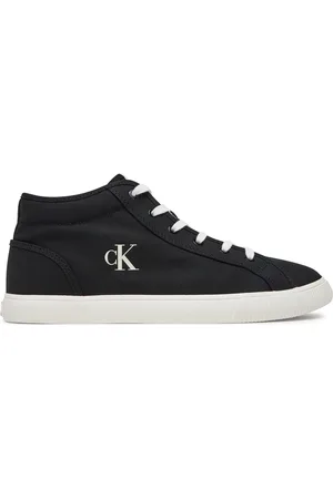 Calvin Klein Sneakersy Ess Vulc Mid Mg Canvas YM0YM01210