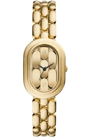 Fossil Hodinky Sloan Gold-Tone Stainless Steel ES5380 Zlatá