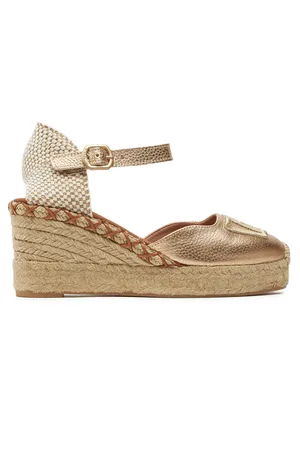 Hispanitas Espadrilky Boleromet-V24 HV243449 Zlatá