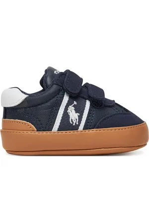 Ralph Lauren Sneakersy Heritage Court II Baby RL02362410 Tmavomodrá