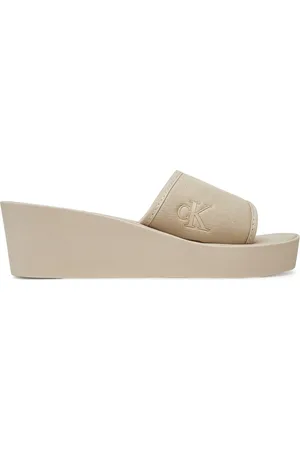 Calvin Klein Nazouváky Beach Wedge Slide Canvas YW0YW01725