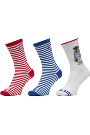 Ralph Lauren Sada 3 párů dámských vysokých ponožek 455972027001